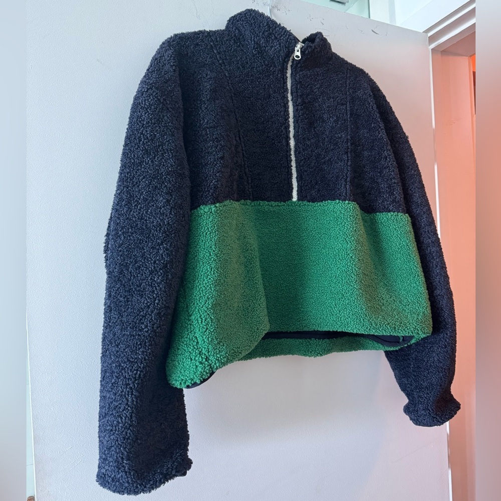 Sincerely Jules x Bandier Shearling Quarter Zip